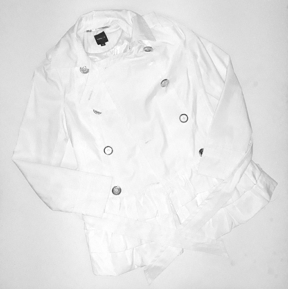 Express Double Breasted Peplum Peacoat - Picture 2 of 8